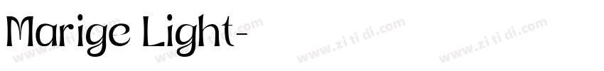 Marige Light字体转换